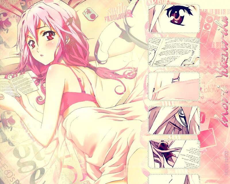 pink-haired girl reading book