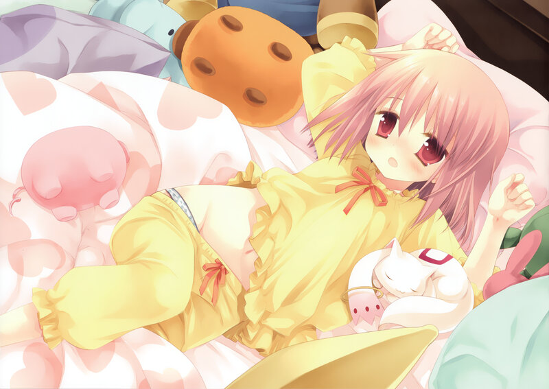 Pink-haired Girl Sleeping — Yellow