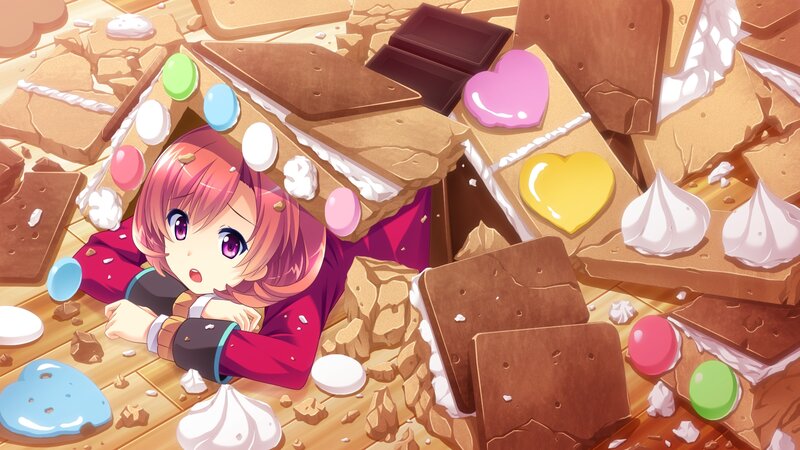 Pink-haired Girl under Rubble