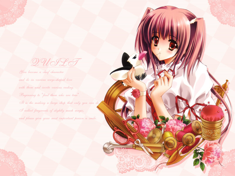 Pink-haired Girl with Bird — Pink, Sweet
