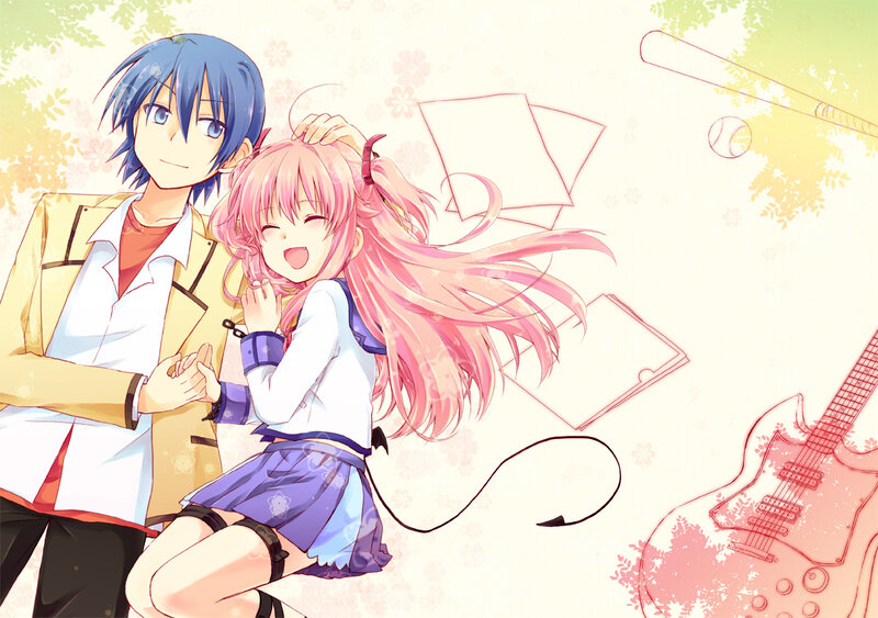 Pink-haired Girl with Blue-haired Boy — Pink