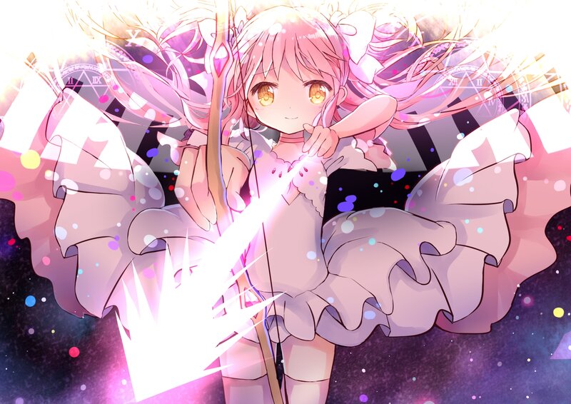 Pink-haired Girl with Bow — Pink, Magical