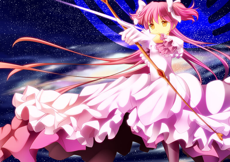 Pink-haired Girl with Bow — Pink