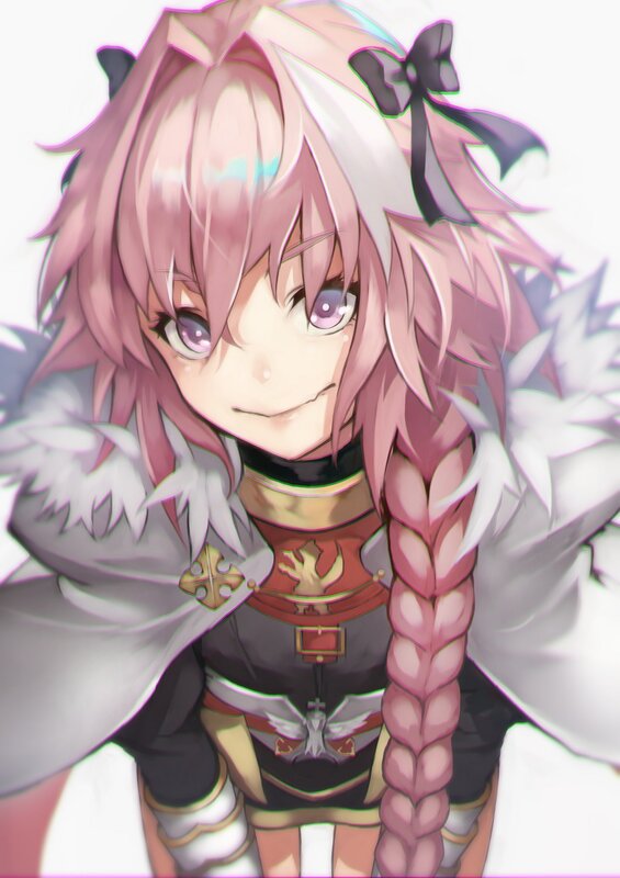 Pink-haired Girl with Braid — Pink