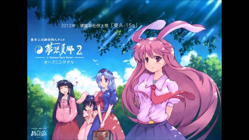 Pink-haired Girl with Bunny Ears — Blue