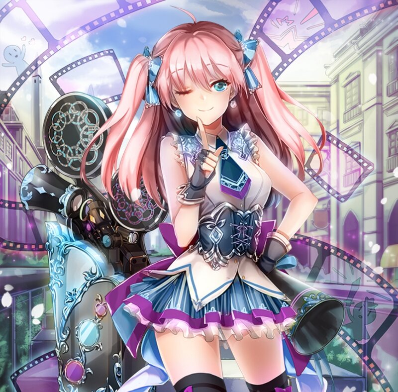 Pink-haired Girl with Camera — Pink