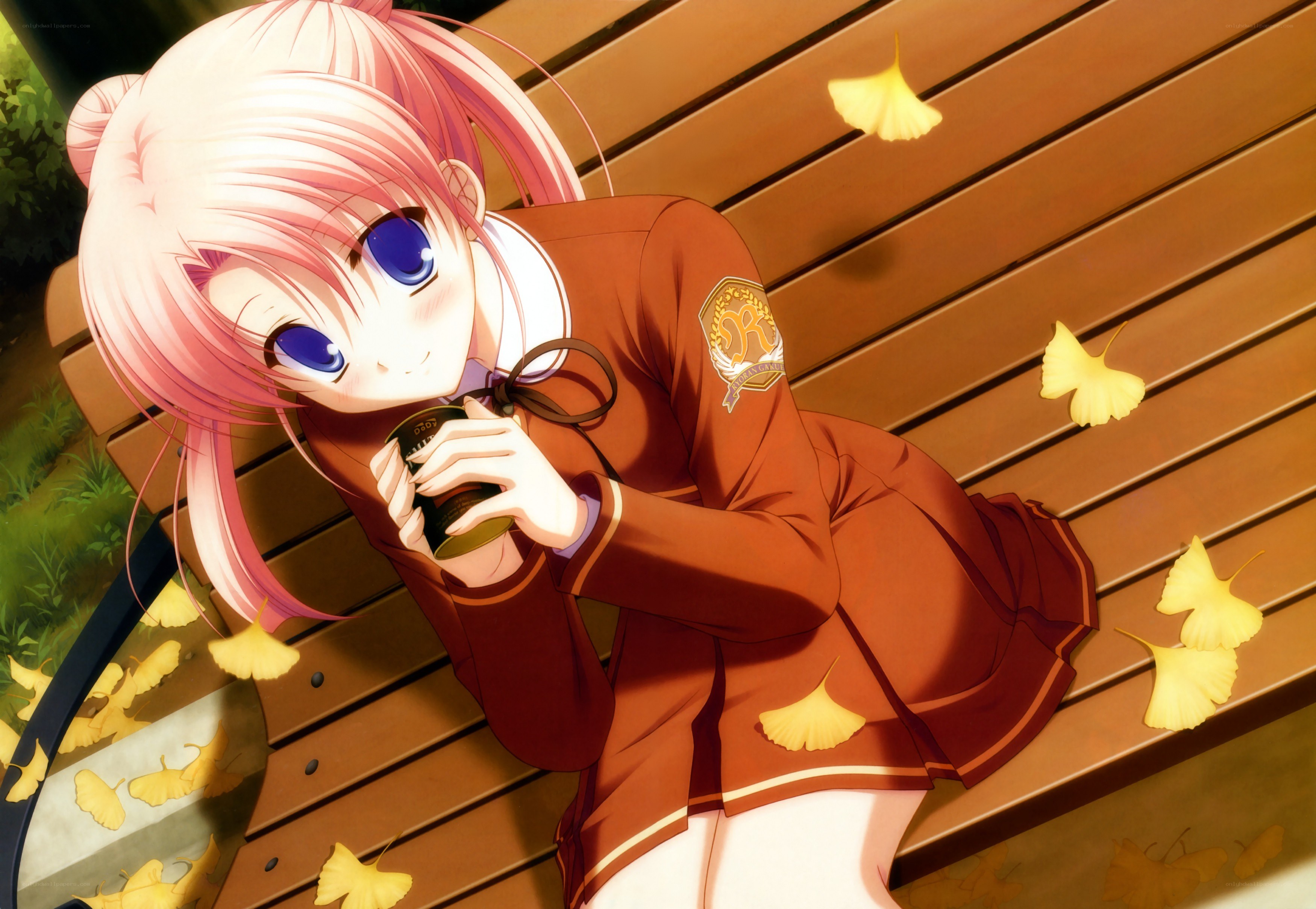 pink-haired girl with camera
