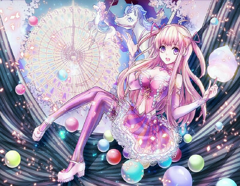 Pink-haired Girl with Candy — Pink