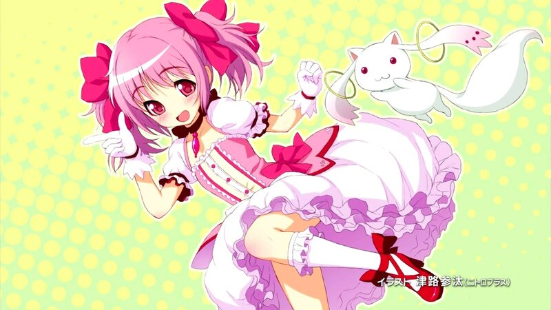 pink-haired girl with cat