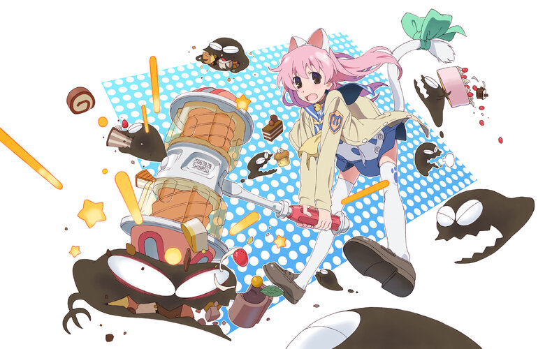 Pink-haired Girl with Cat Ears — Pink, Chaotic
