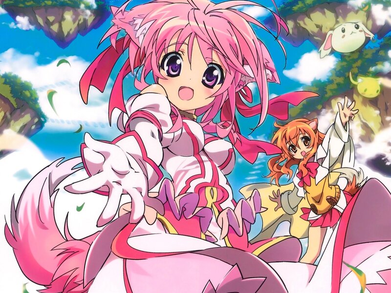 Pink-haired Girl with Cat Ears — Pink, Playful, Afternoon