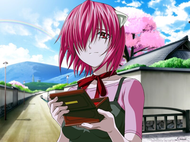 Pink-haired Girl with Cat Ears — Pink, Serene, Spring