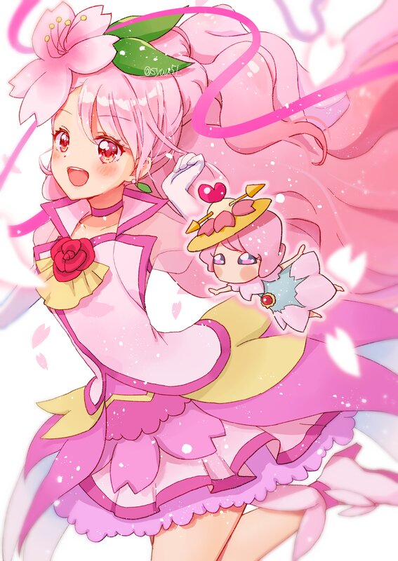 Pink-haired Girl with Doll — Pink