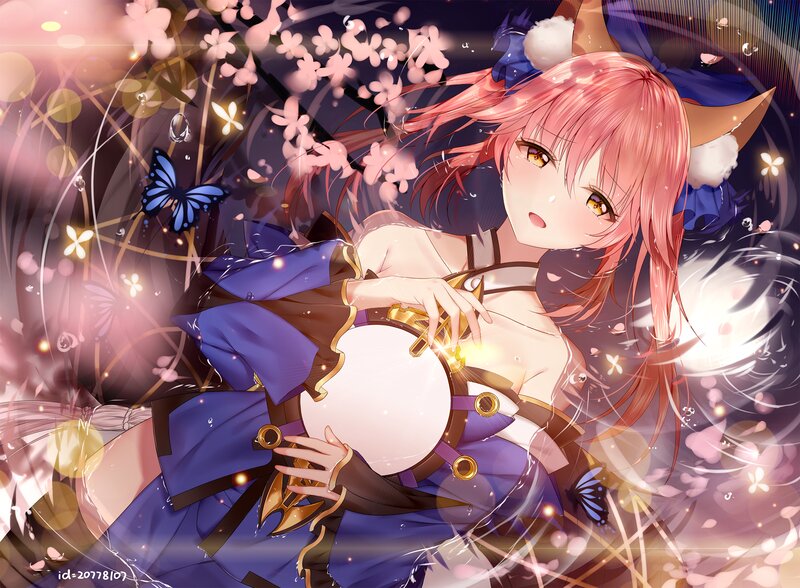 Pink-haired Girl with Drum — Purple