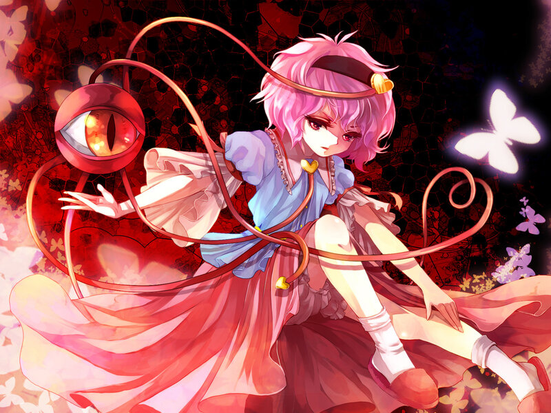 Pink-haired Girl with Eye