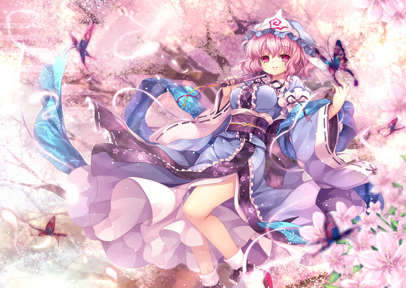 Pink-haired Girl with Flute