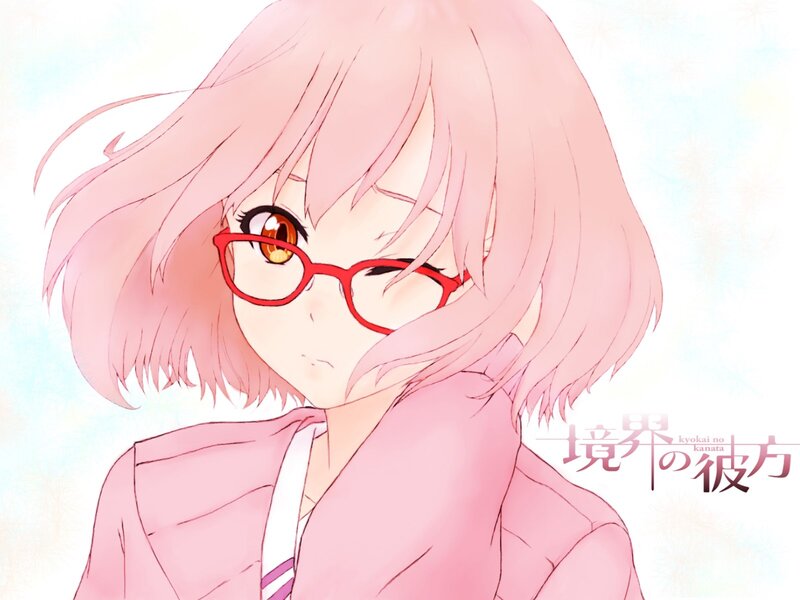 Pink-haired Girl with Glasses — Pink, Calm