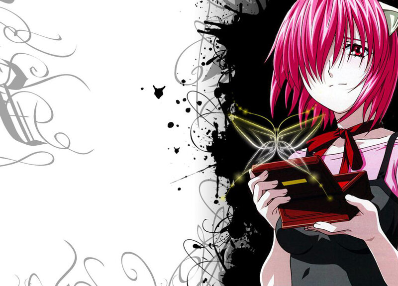 pink-haired girl with glowing butterfly