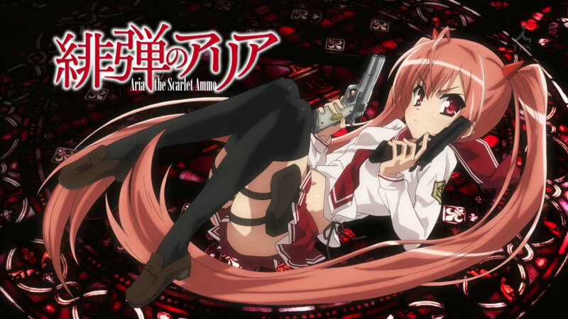 Pink-haired Girl with Guns — Red