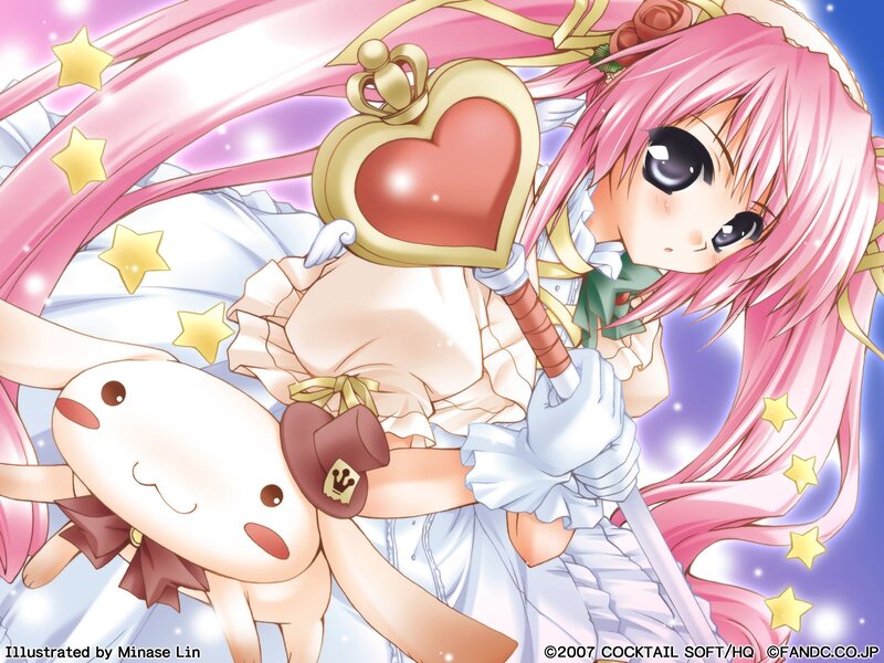 Pink-haired Girl with Heart — Pink