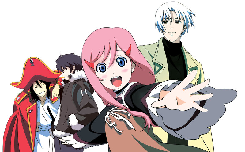 Pink-haired Girl with Horns