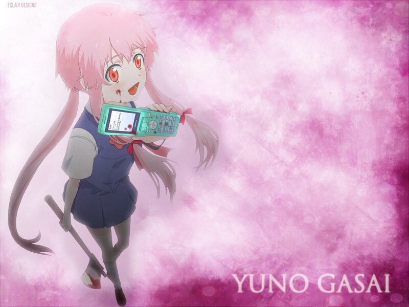 Pink-haired Girl with Phone — Pink