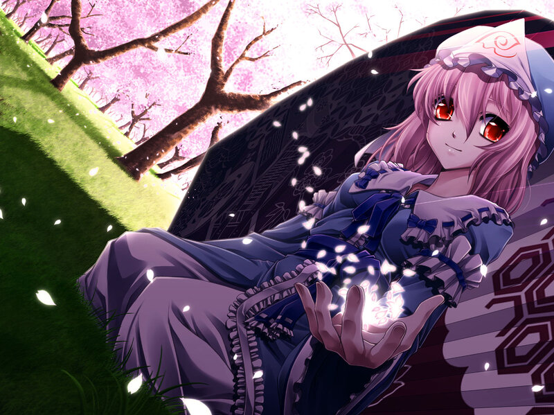 Pink-haired Girl with Red Eyes