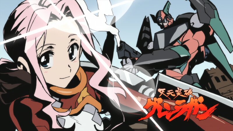 Pink-haired Girl with Robot — Pink, Dramatic, Afternoon