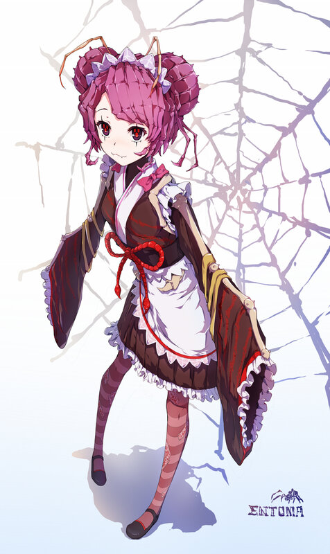 Pink-haired Girl with Spider Legs