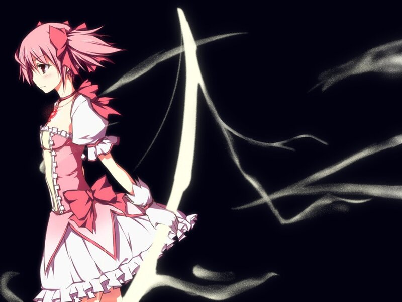 Pink-haired Girl with Sword — Black