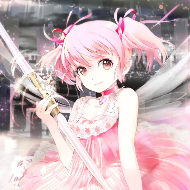 Pink-haired Girl with Sword — Pink, Dreamy