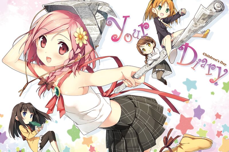 Pink-haired Girl with Umbrella — Pink