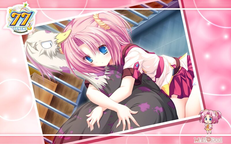 Pink-haired Girl with Unicorn — Pink