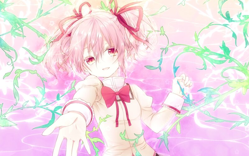 Pink-haired Girl with Vines