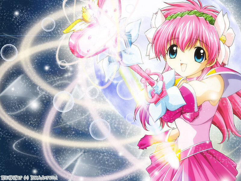 Pink-haired Girl with Wand — Pink, Magical