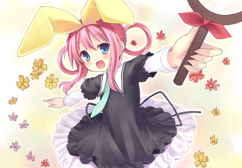 Pink-haired Girl with Wand — Pink