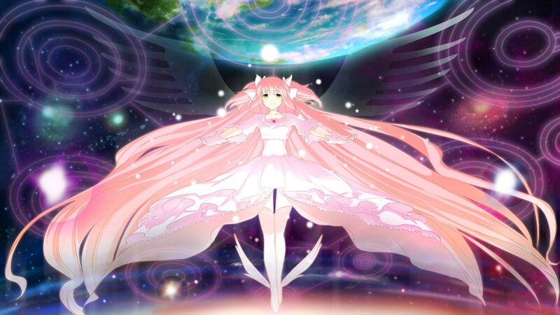 Pink-haired Girl with Wings — Pink, Dramatic, Anime