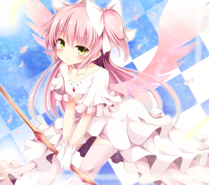 Pink-haired Girl with Wings — Pink, Dreamy, Anime