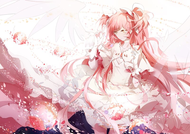 Pink-haired Girl with Wings — Pink, Dreamy, Digital Art