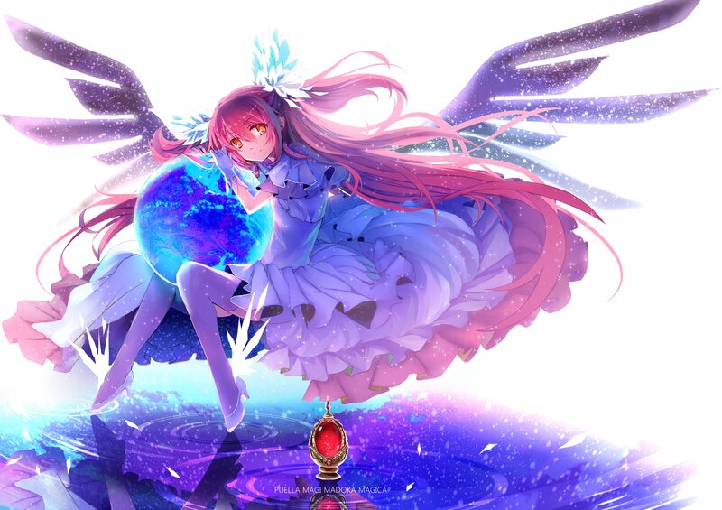 Pink-haired Girl with Wings — Purple, Magical