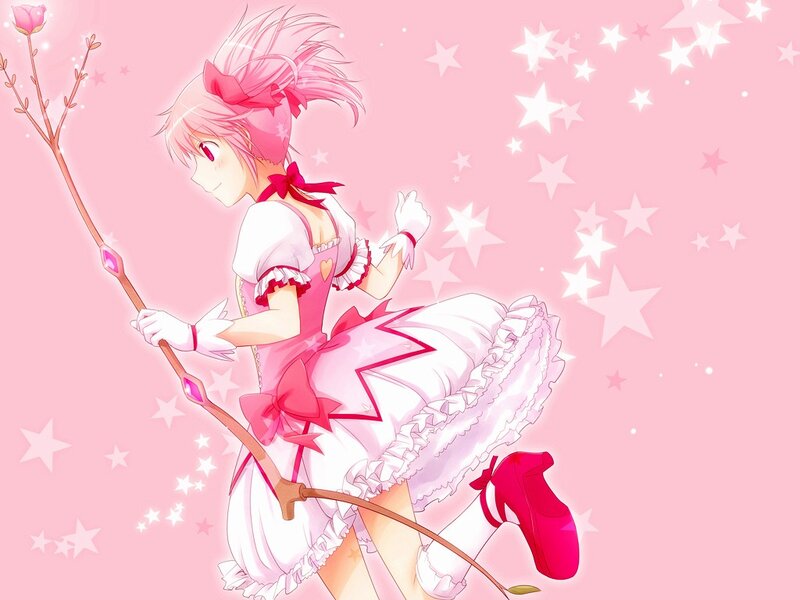 pink-haired magical girl