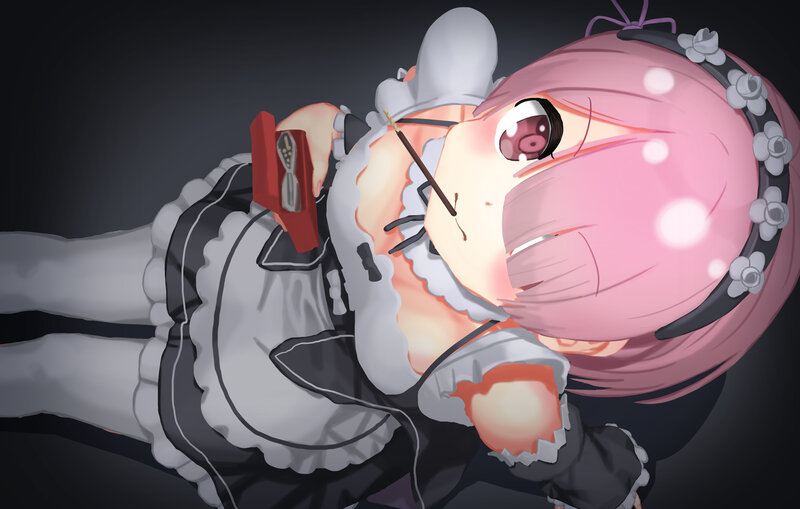 Pink-haired Maid Character — Pink, Dramatic, Anime