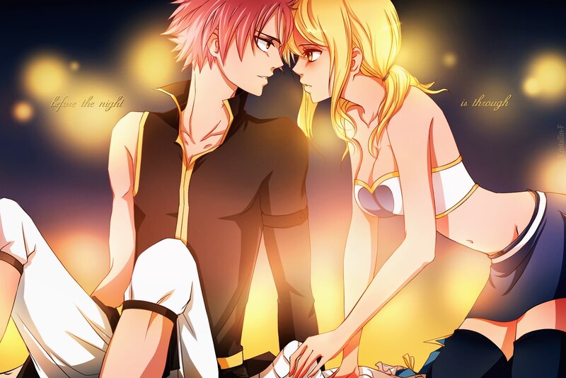 Pink-haired Man and Blonde Woman