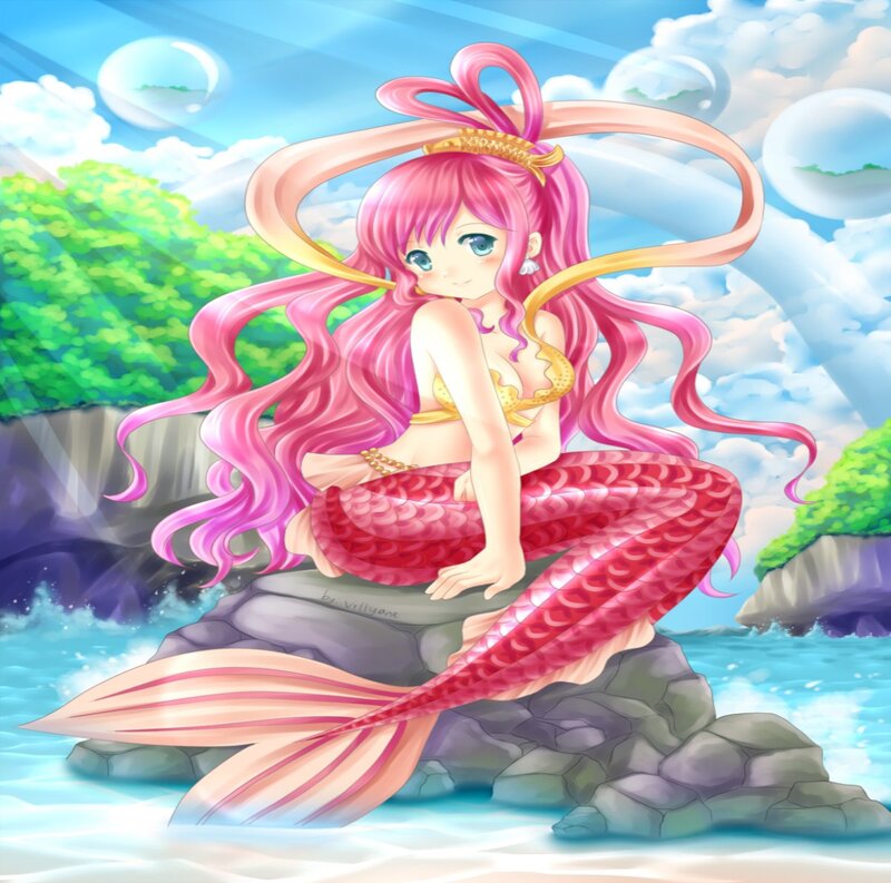 Pink-haired Mermaid — Pink