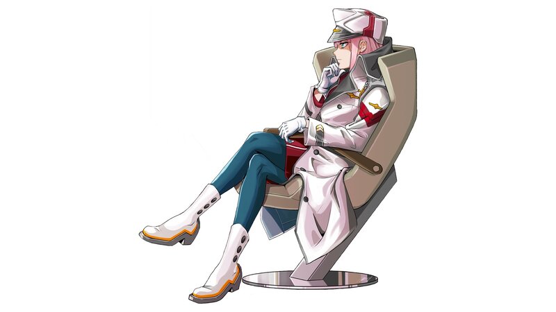 Pink-haired Pilot in Uniform