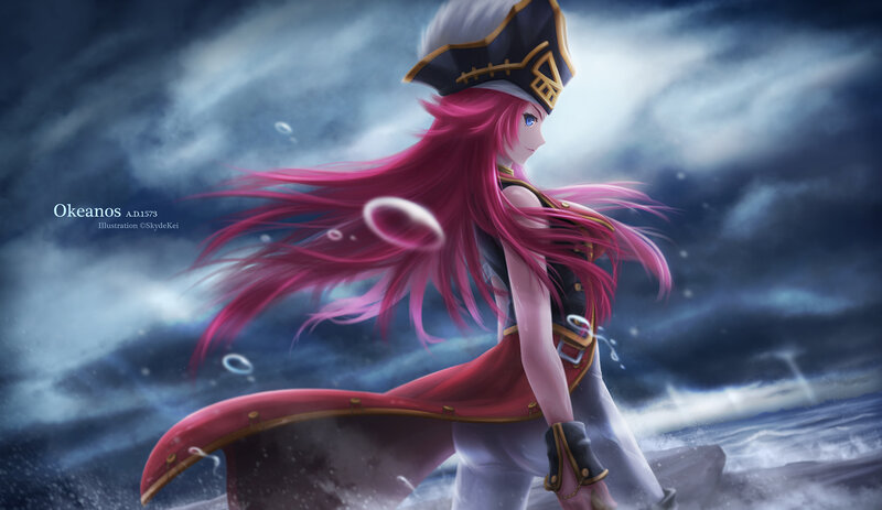 Pink-haired Pirate Girl — Pink