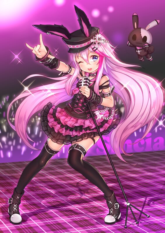 Pink-haired Singer — Pink, Energetic