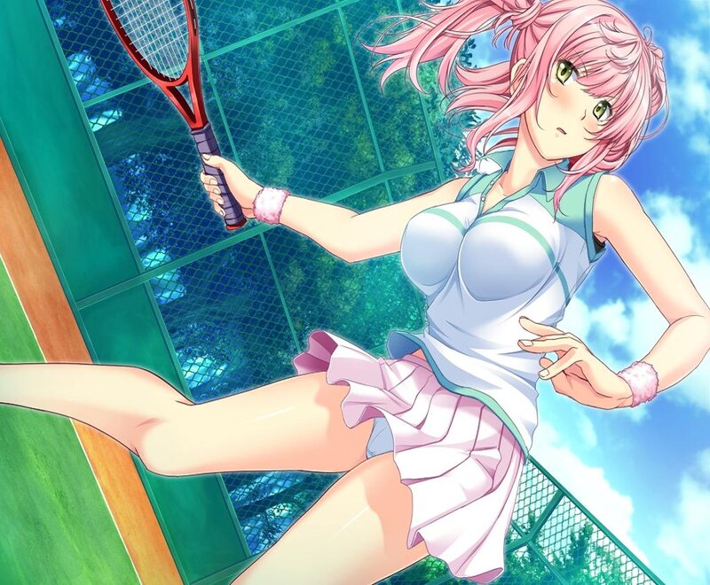 Pink-haired Tennis Player — Pink