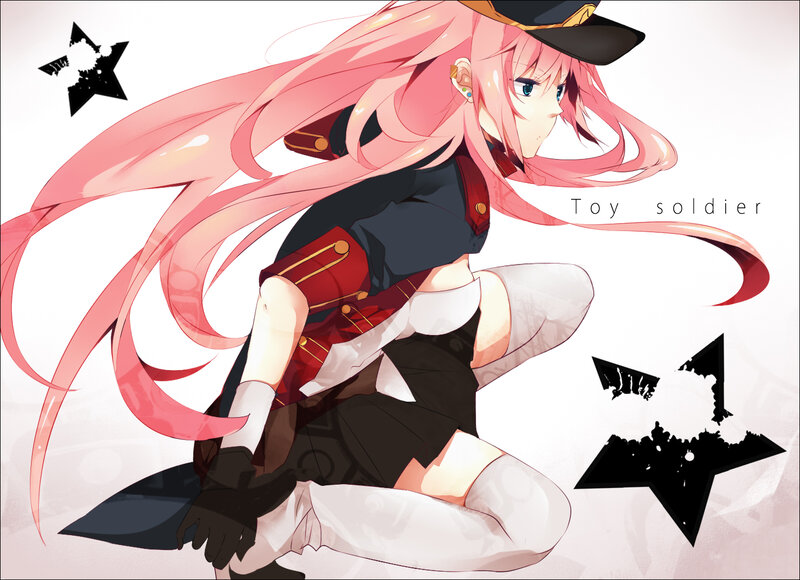 pink-haired toy soldier