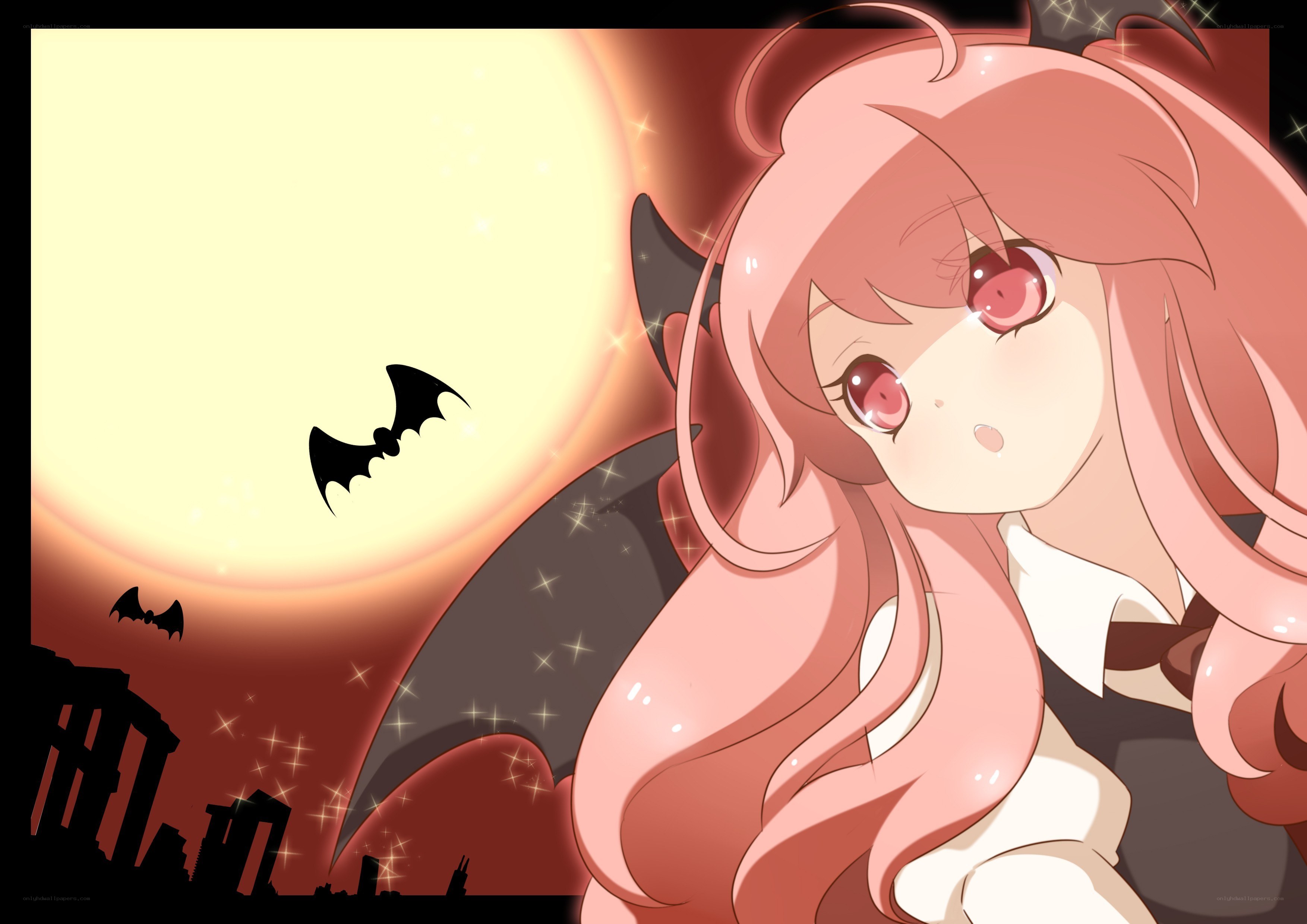 pink-haired vampire girl